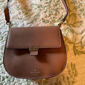 Kate Spade Tan Pebbled Crossbody Bag